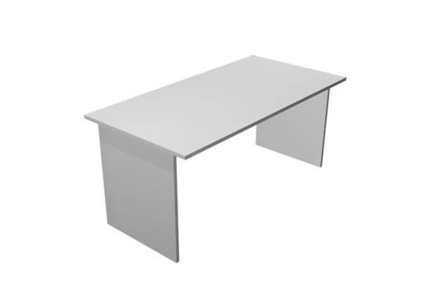 Immagine di Scrivania Easy - lineare - 160 x 80 x 72 cm - grigio
