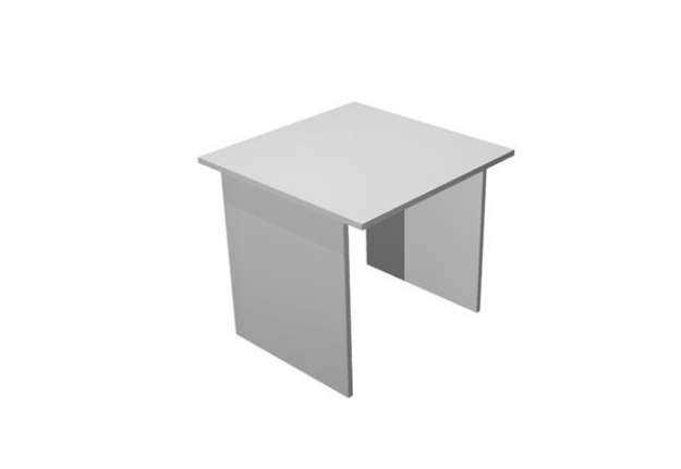 Immagine di Scrivania Easy - lineare - 80 x 80 x 72 cm - grigio