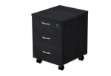 Immagine di Cassettiera Easy - 3 cassetti - con ruote - 41,8 x 52 x 59,5 cm - nero venato