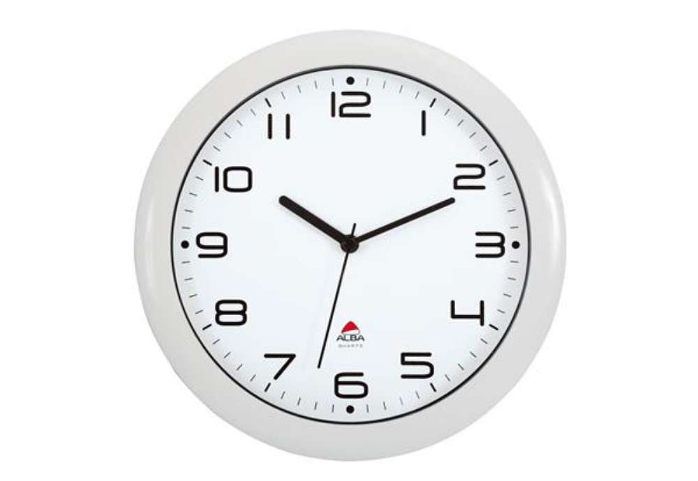 Immagine di Orologio da parete Hornew - diametro 30 cm - bianco - Alba