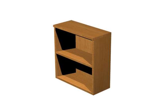 Immagine di Mobile Easy - basso a giorno - 80 x 35 x 72 cm - noce chiaro