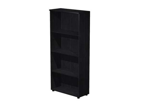 Immagine di Mobile Easy - alto a giorno - 80 x 35 x 180 cm - nero venato