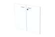 Immagine di Coppia ante Easy - per mobile basso - 80 x 67 cm - spessore 18 mm - melaminico - bianco