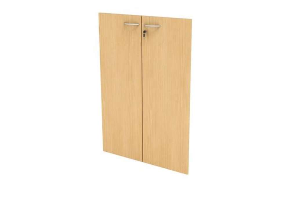 Immagine di Coppia ante Easy - per mobile medio - 80 x 115 cm - spessore 18 mm - melaminico - faggio