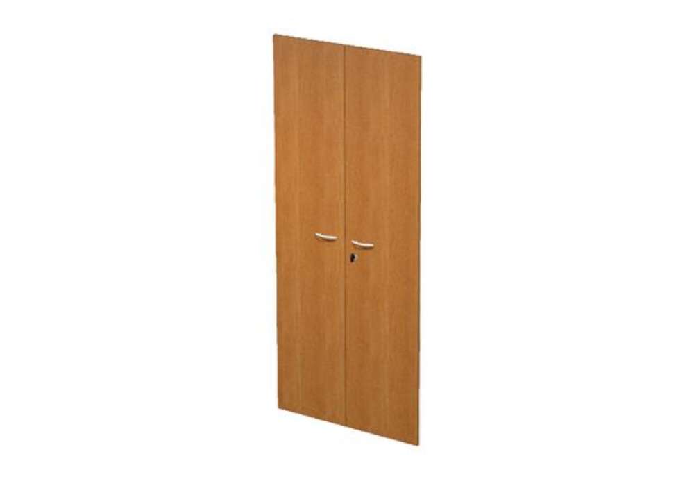 Immagine di Coppia ante Easy - per mobile alto - 80 x 175 cm - spessore 18 mm - melaminico - noce chiaro