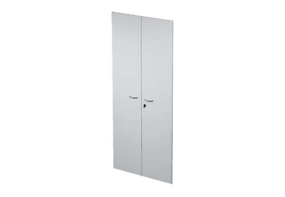 Immagine di Coppia ante Easy - per mobile alto - 80 x 175 cm - spessore 18 mm - melaminico - grigio