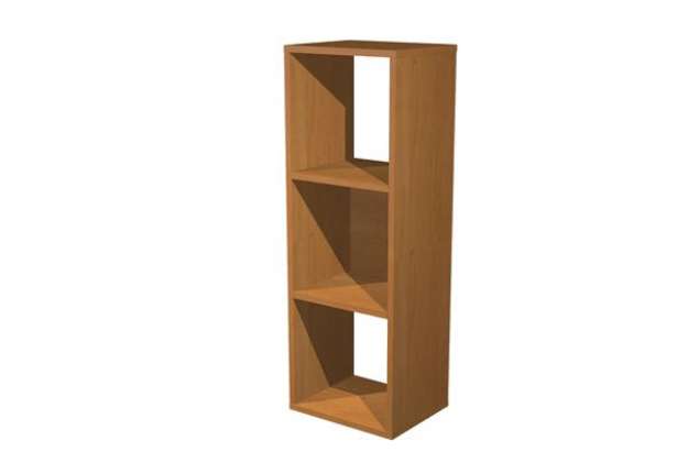 Immagine di Libreria casellario Rainbow - 3 caselle - 35,9 x 29,2 x 103,9 cm - noce chiaro
