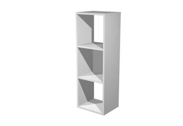 Immagine di Libreria casellario Rainbow - 3 caselle - 35,9 x 29,2 x 103,9 cm - grigio alluminio