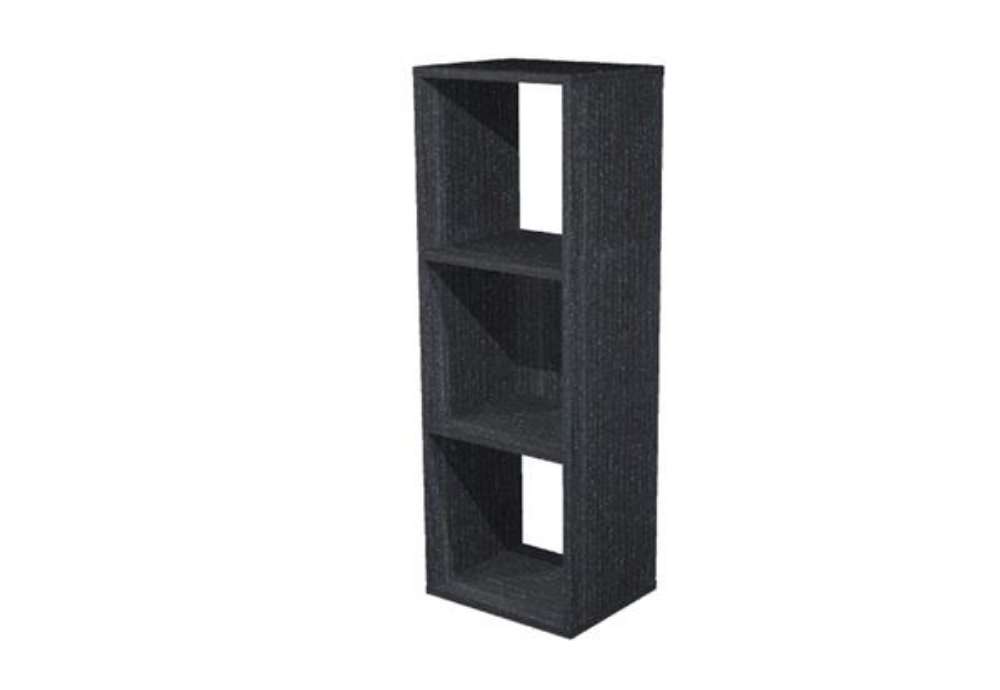 Immagine di Libreria casellario Rainbow - 3 caselle - 35,9 x 29,2 x 103,9 cm - nero venato