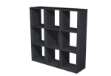Immagine di Libreria casellario Rainbow - 9 caselle - 104,1x29,2x103,9 cm - nero venato