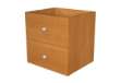 Immagine di Cassettiera per casellario Rainbow - 2 cassetti - 32,5x28,8x32,5 cm - noce chiaro