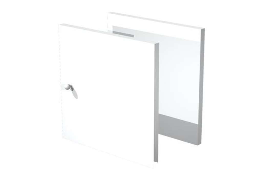 Immagine di Coppia ante Rainbow - 32,2x32,1 cm - per libreria - bianco
