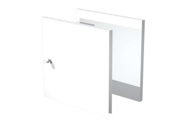 Immagine di Coppia ante Rainbow - 32,2x32,1 cm - per libreria - bianco