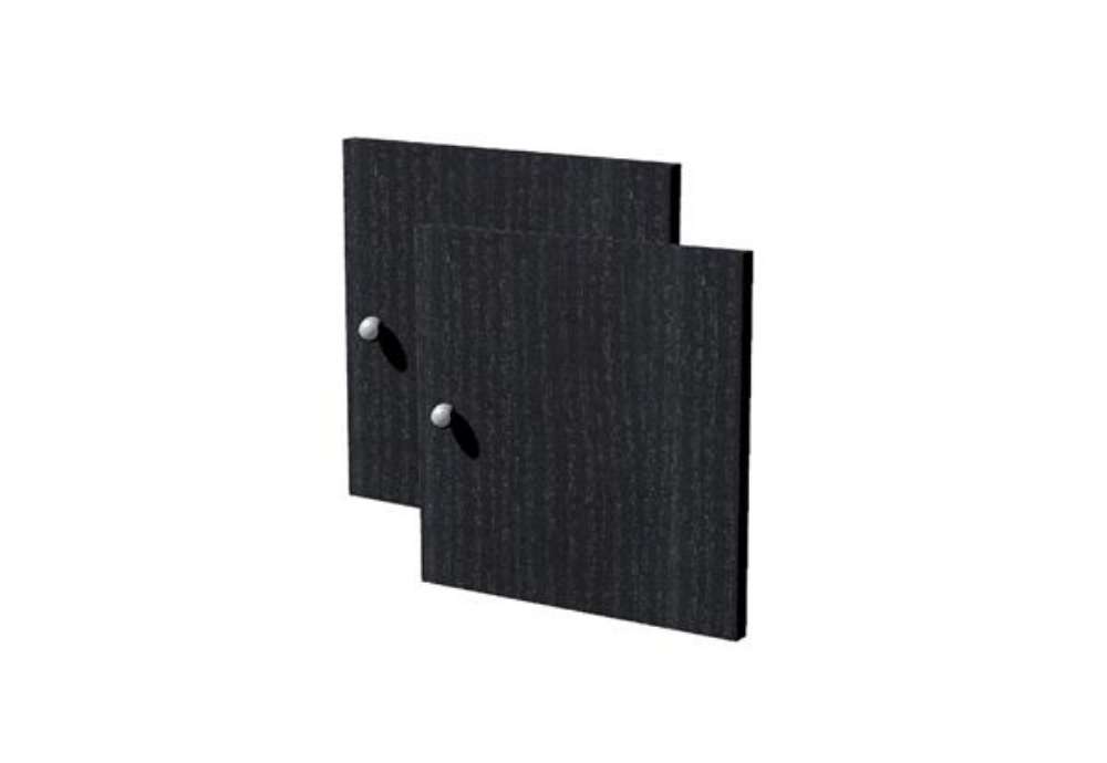 Immagine di Coppia ante Rainbow - 32,2 x 32,1 cm - per libreria - nero venato