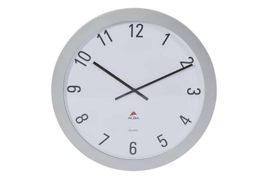 Immagine di Orologio da parete Giant - diametro 60 cm - grigio - Alba
