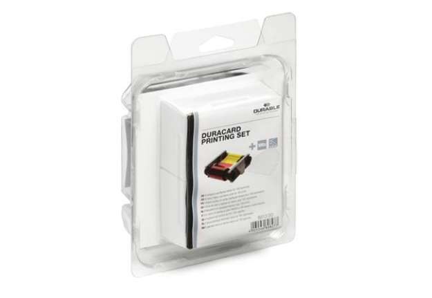 Immagine di Kit di stampa per stampante Duracard ID 300 (nastro a colori + 100 tessere) - Durable