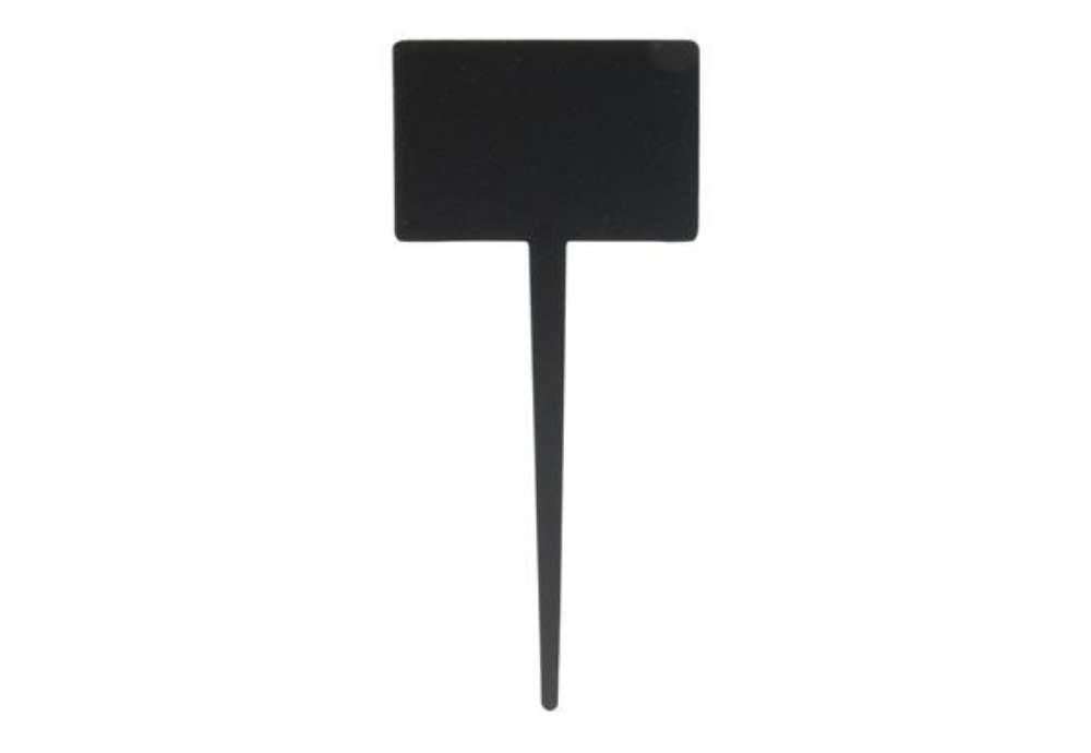 Immagine di Silhouette Tags - forma rettangolo - 8 x18 cm - nero - Securit - set 5 pezzi
