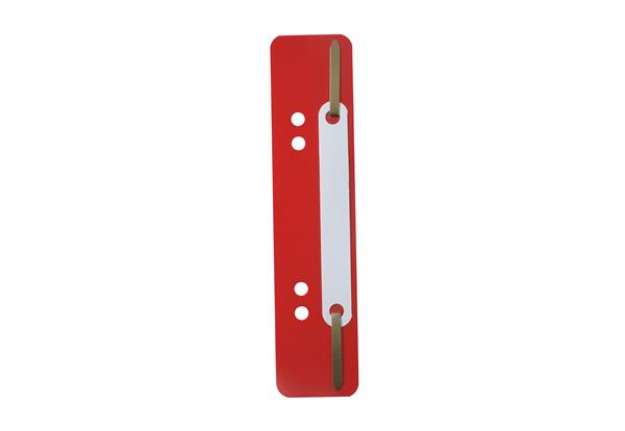 Immagine di Pressini fermafogli - 38x150 mm - rosso - Durable - conf. 25 pezzi