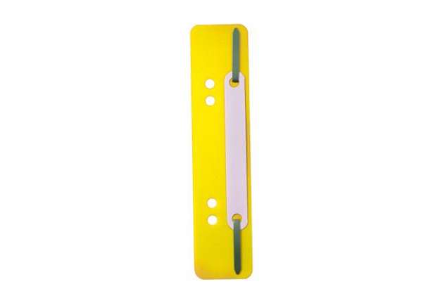 Immagine di Pressini fermafogli - 38x150 mm - giallo - Durable - conf. 25 pezzi