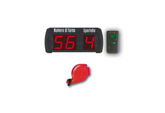 Immagine di Kit completo elimina code multifunzione (2 numeri + 9 sportelli) / (Numero di turno + sportello) - P