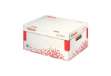 Immagine di Scatola container Speedbox - Small - 25,2 x 35,5cm -  dorso 19,3 cm - bianco e rosso - Esselte