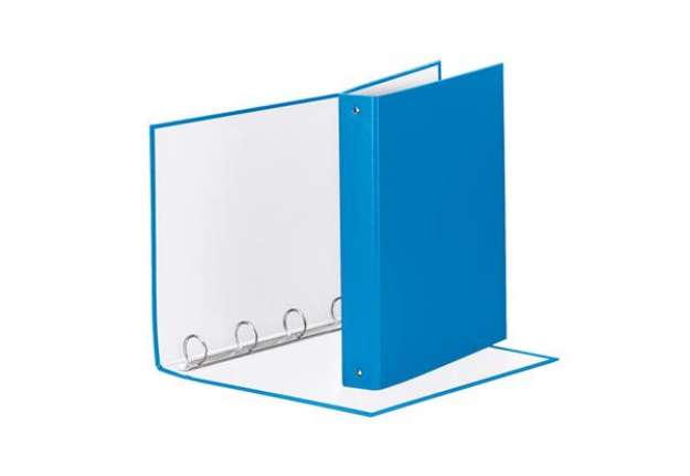 Immagine di Raccoglitore Meeting - 4 anelli tondi 30 mm - dorso 4 cm - 22x30 cm - PPL - blu vivida - Esselte