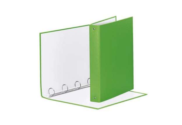 Immagine di Raccoglitore Meeting - 4 anelli tondi 30 mm - dorso 4 cm - 22x30 cm - PPL - verde vivida - Esselte