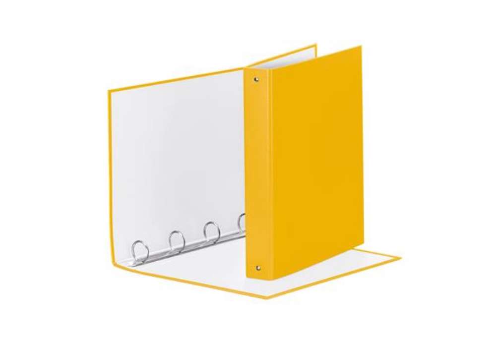 Immagine di Raccoglitore Meeting - 22 x 30 cm - 4 anelli tondi 30 mm - dorso 4 cm - PP - giallo - Esselte