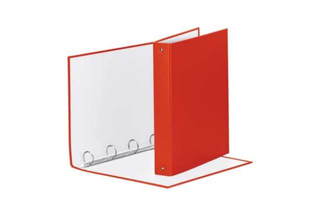 Immagine di Raccoglitore Meeting - 4 anelli tondi 30 mm - dorso 4 cm - 22x30 cm - PPL - rosso - Esselte