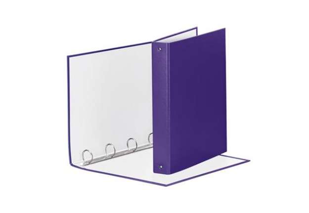 Immagine di Raccoglitore Meeting - 4 anelli tondi 30 mm - dorso 4 cm - 22x30 cm - PPL - lilla - Esselte