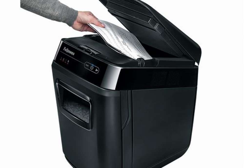 Immagine di Distruggidocumenti AutoMax 200C - a frammenti - 32L - Fellowes