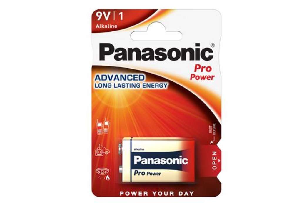 Immagine di Pila Transistor - 9V - ProPower - 6R61 - Panasonic - blister 1 pezzo