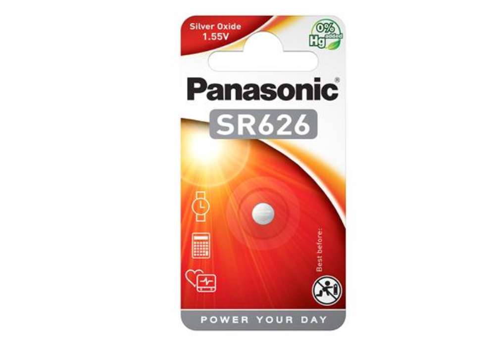 Immagine di Micropila SR626 - a pastiglia - ossido argento - Panasonic - blister 1 pezzo