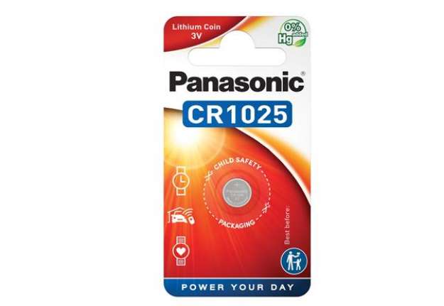 Immagine di Micropila CR1025 - litio - Panasonic - blister 1 pezzo