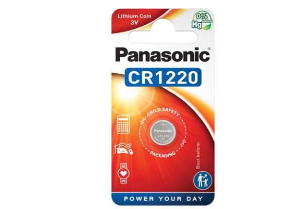 Immagine di Micropila CR1220 - litio - Panasonic - blister 1 pezzo