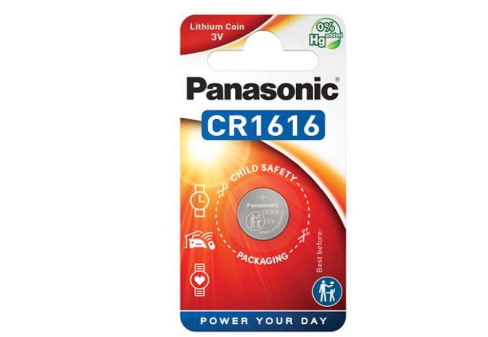 Immagine di Micropila CR1616 - a pastiglia - litio - Panasonic - blister 1 pezzo