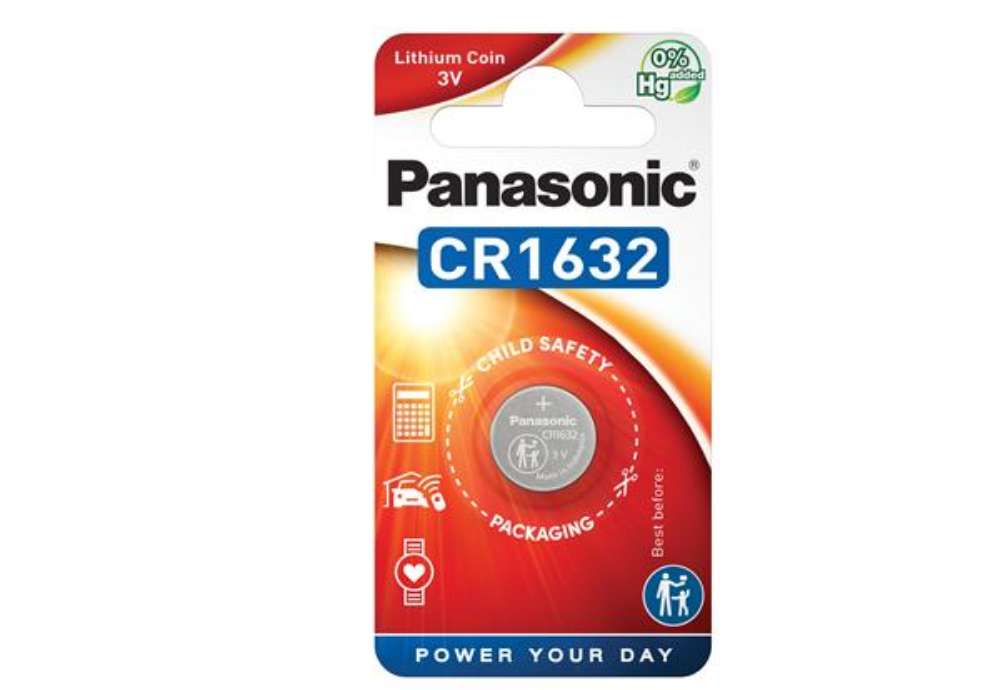 Immagine di Micropila CR1632 - a pastiglia - litio - Panasonic - blister 1 pezzo