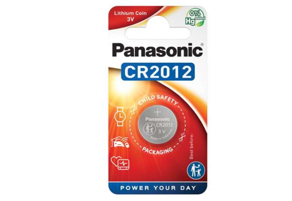 Immagine di Micropila CR2012 - 3V - a pastiglia - litio - Panasonic - blister 1 pezzo