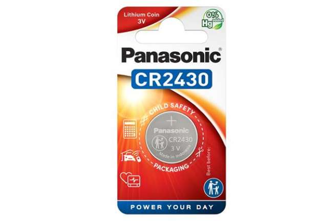 Immagine di Micropila CR2430 - litio - Panasonic - blister 1 pezzo