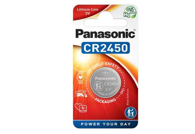 Immagine di Micropila CR2450 - litio - Panasonic - blister 1 pezzo