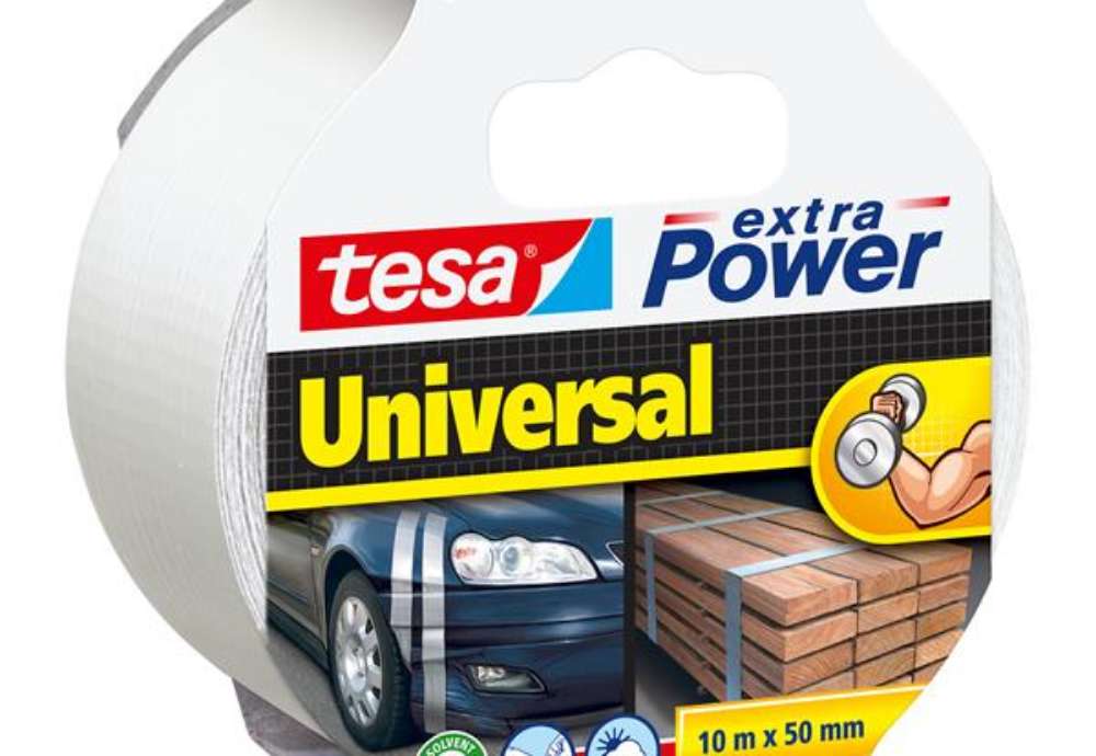 Immagine di Nastro adesivo Extra Power Universal - 50 mm x 10 m - tela plastificata - bianco - Tesa