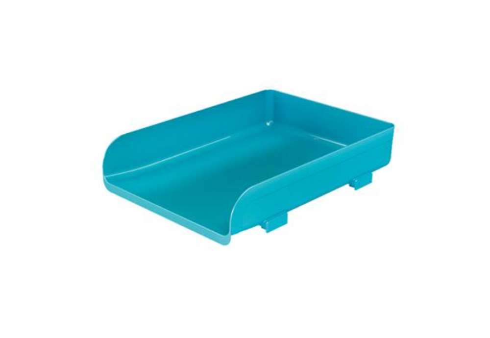 Immagine di Vaschetta portacorrispondenza Mydesk - 33,5 x 25,4 x 7 cm - turchese - Arda