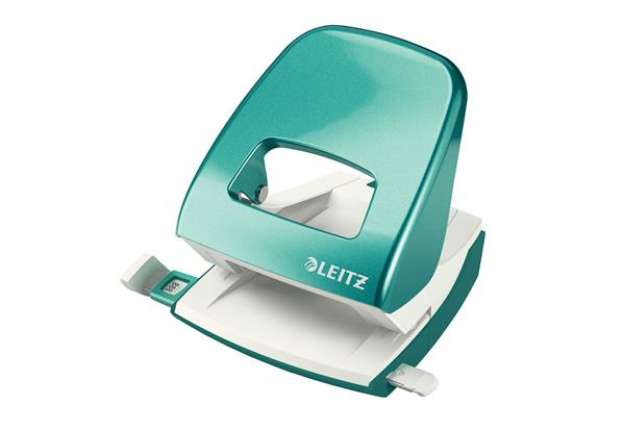 Immagine di Perforatore 5008 New NeXXt WOW - passo 8 cm - max 30 fogli - 2 fori - acqua marina metallizzato - Le