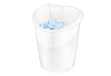 Immagine di Cestino gettacarte Ellypse Xtra Strong - altezza 38 cm - 15 L - bianco artico - CEP