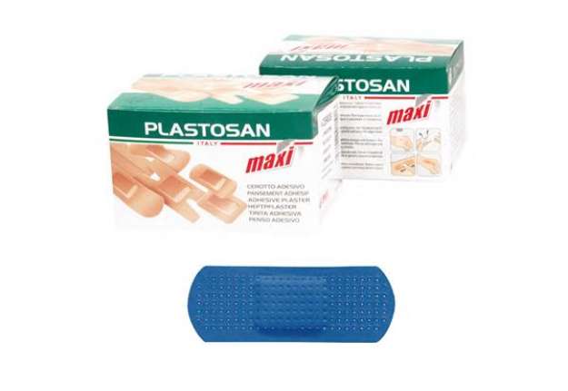 Immagine di Cerotti Blu Detectable - 2x7 cm - blu - PVS - conf. 100 pezzi