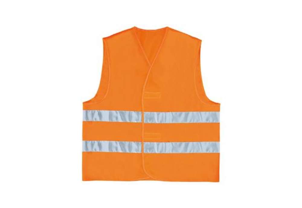 Immagine di Gilet alta visibilità GILP2 - poliestere - taglia L - arancio fluo - Deltaplus