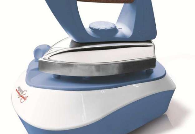 Immagine di Ferro da stiro Pratica - a caldaia - 23x15x32 cm - 2000 W - 220/240 V -  bianco/azzurro - Melchioni