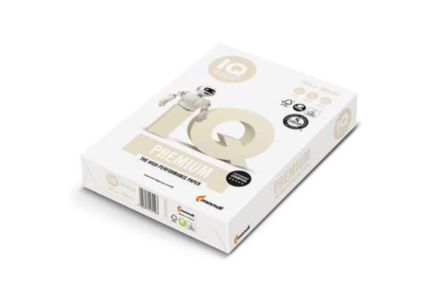 Immagine di Carta IQ Premium - A4 - 100 gr - bianco - Mondi - conf. 500 fogli