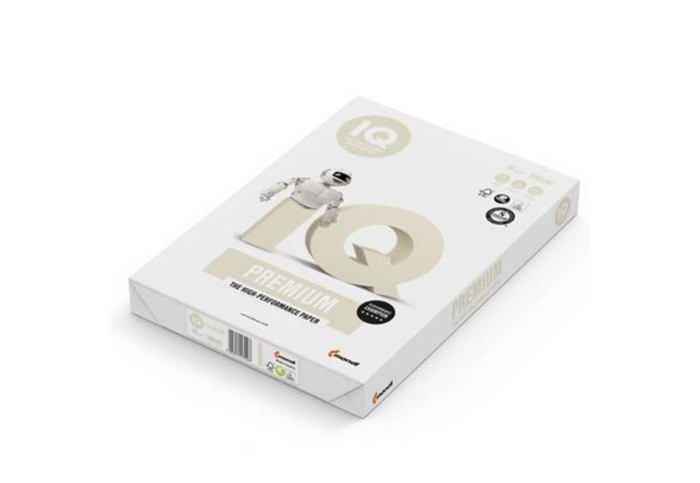 Immagine di Carta IQ Premium - A3 - 90 gr - bianco - Mondi - conf. 500 fogli