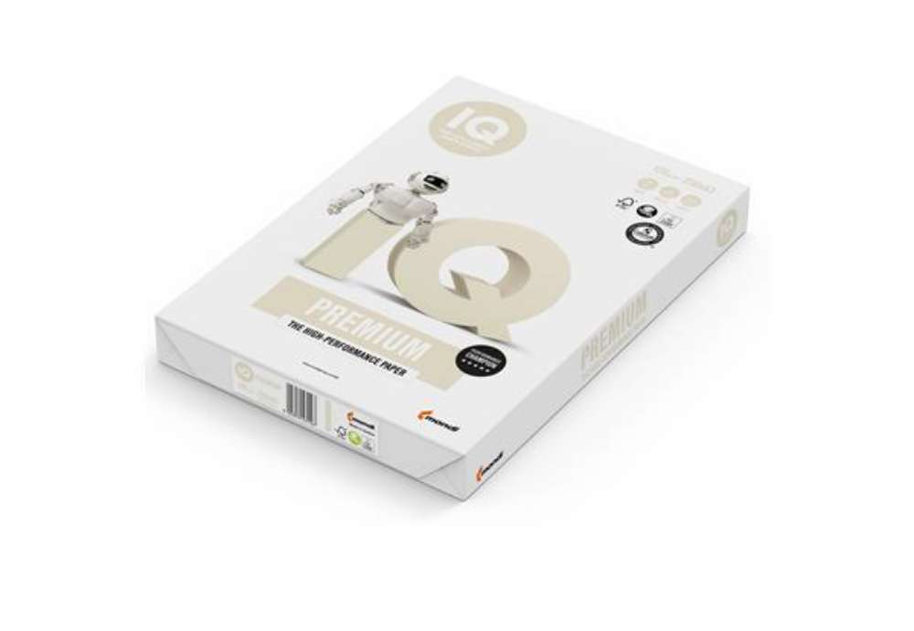 Immagine di Carta IQ Premium - A3 - 120 gr - bianco - Mondi - conf. 250 fogli
